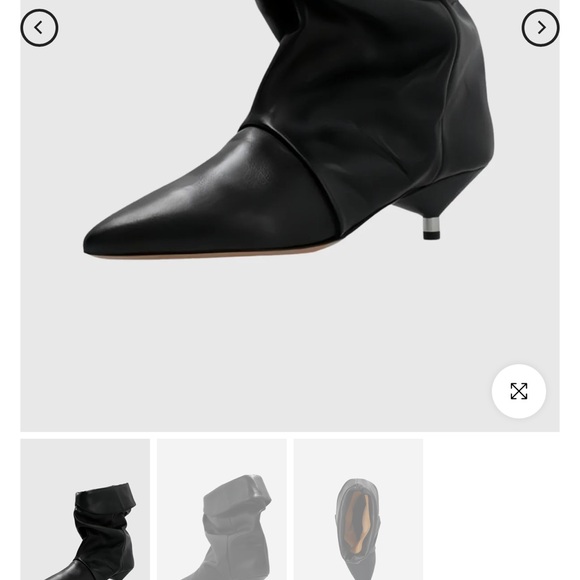 Innovare Denim Black Women's kitten heel slouch boots - Picture 5 of 7